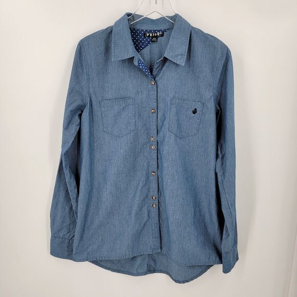 Volcom Stone Blue Button-Up Shirt - Picture 8 of 8